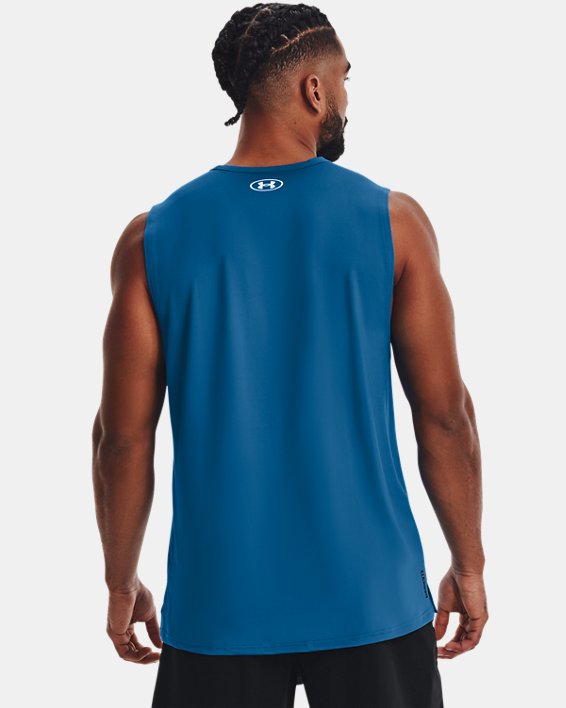 Camiseta sin mangas UA RUSH™ Energy para hombre, Blue, pdpMainDesktop image number 1